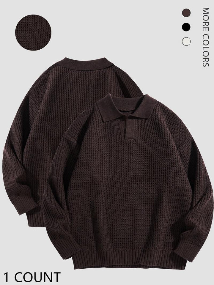Corvino Knit Polo Sweater