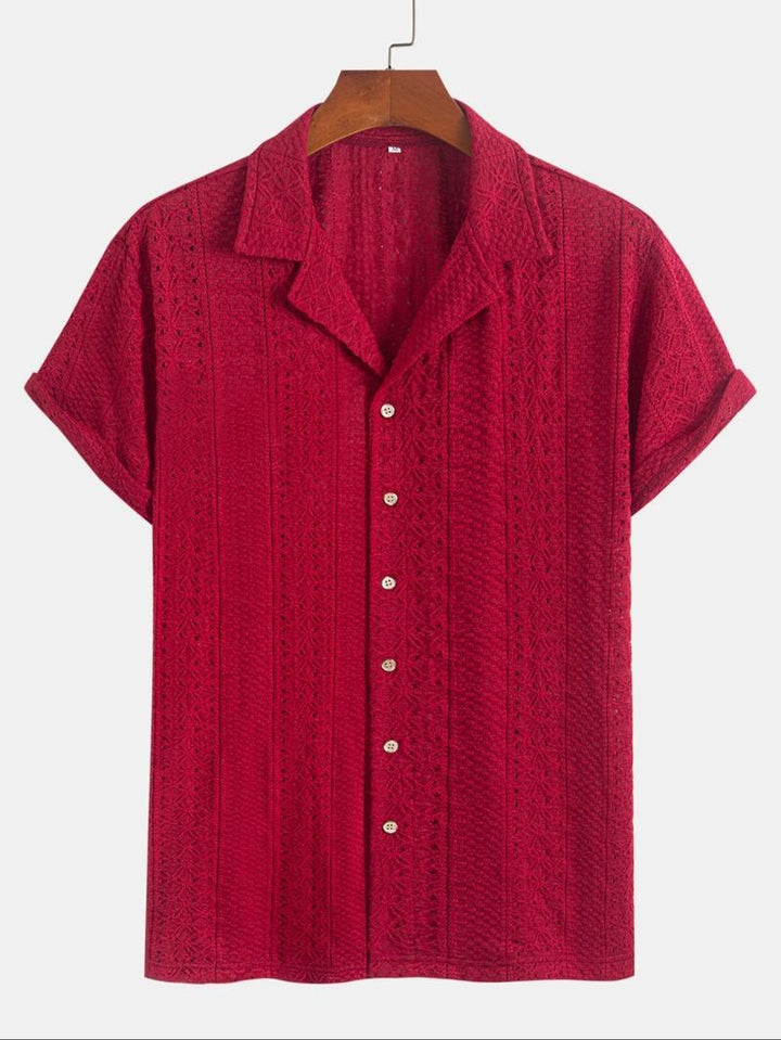 Benson Knit Jacquard Polo