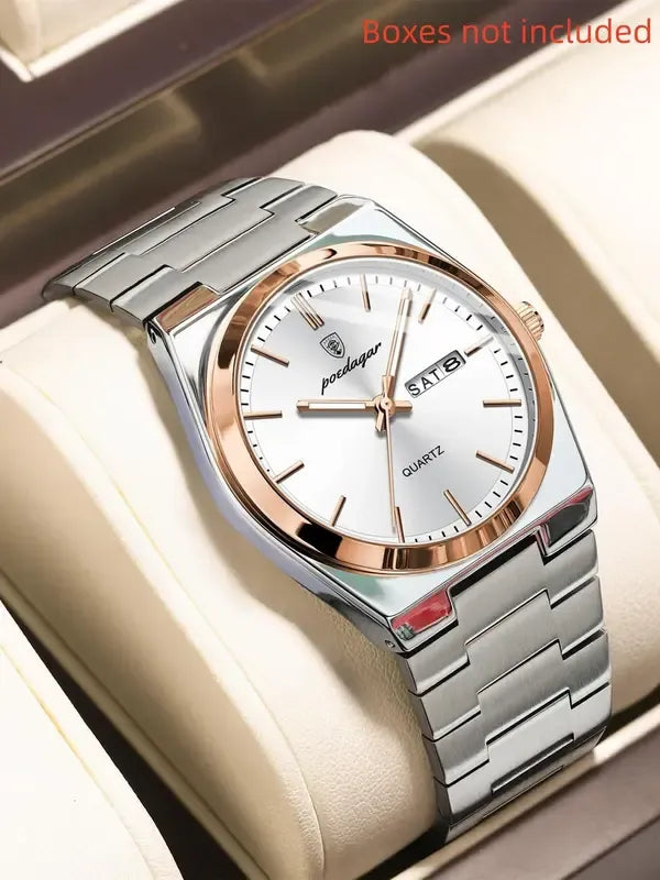 Ravello Steel Round Watch