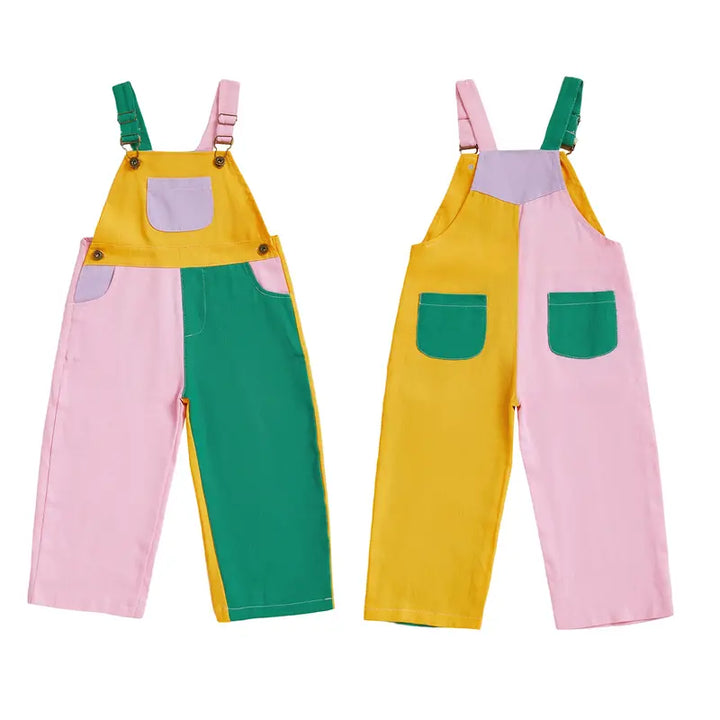 BC Colorblock Kids Overalls