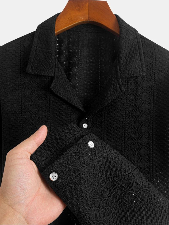 Benson Knit Jacquard Polo