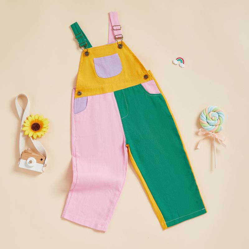 BC Colorblock Kids Overalls