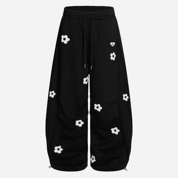 Caldera Floral Wide-Leg Sweatpants