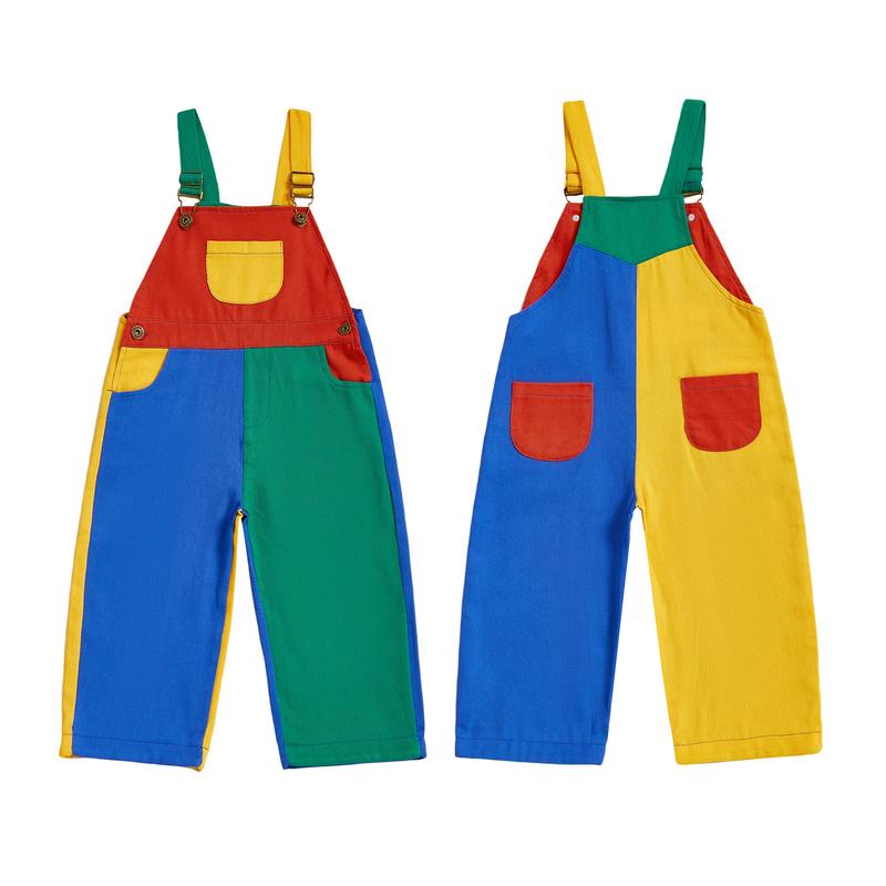 BC Colorblock Kids Overalls