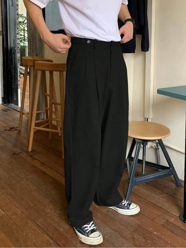 Napoli Pleated Wide-Leg Trousers