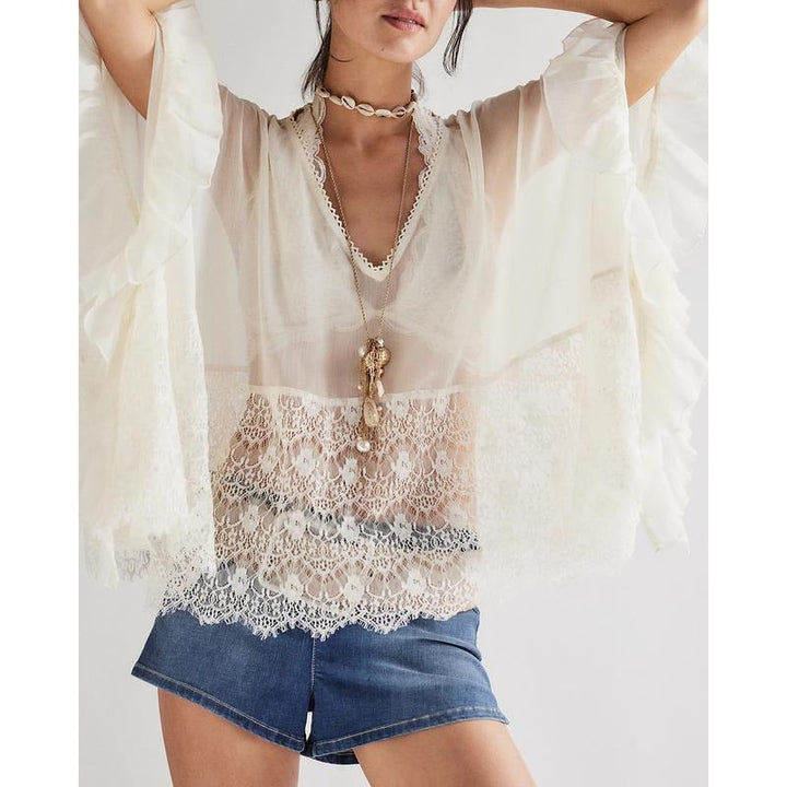 Siena Sheer Lace Poncho
