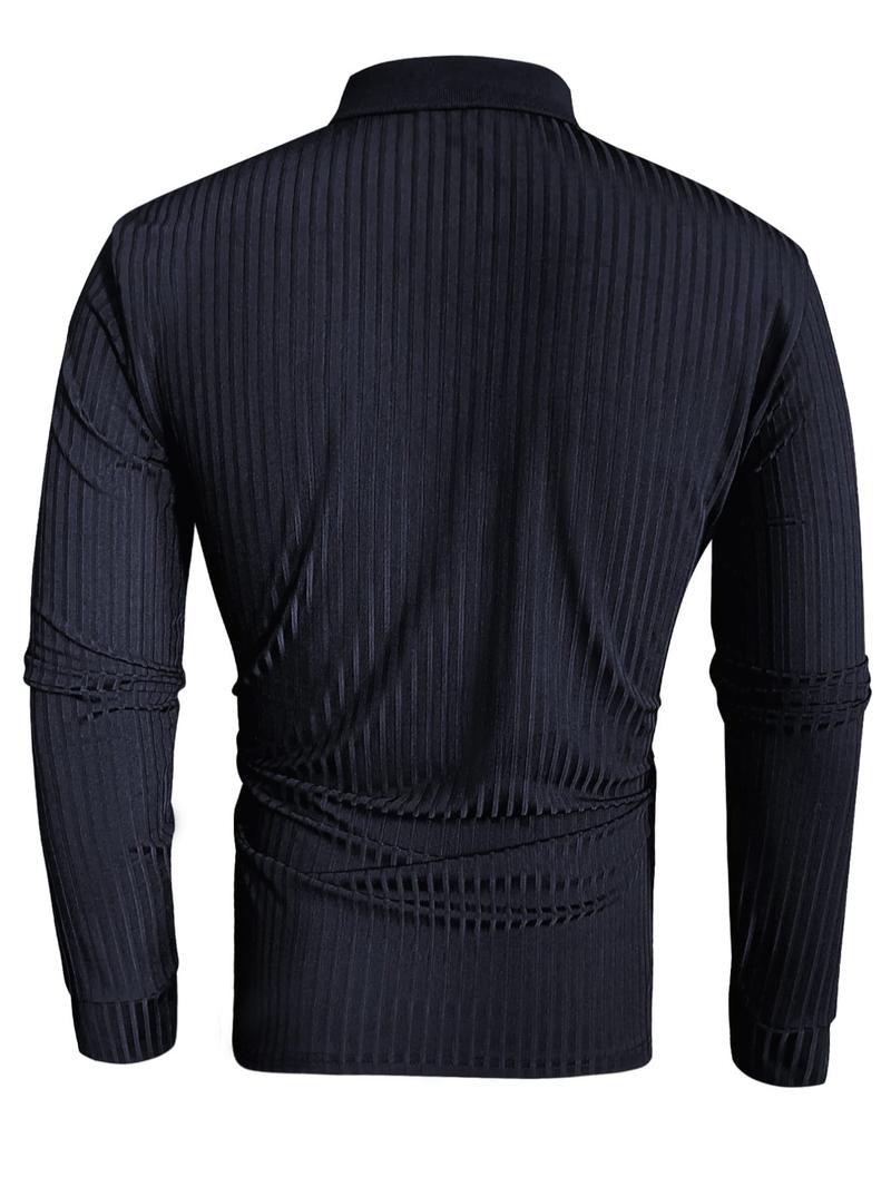 Long Sleeve Muscle Fit Polo