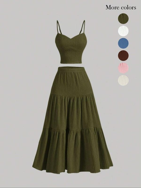 Sicilia Ribbed Knit Skirt Set
