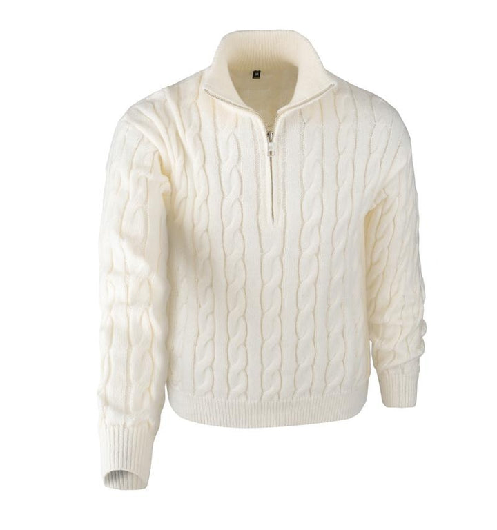 Sirolo Cable Knit Quarter-Zip