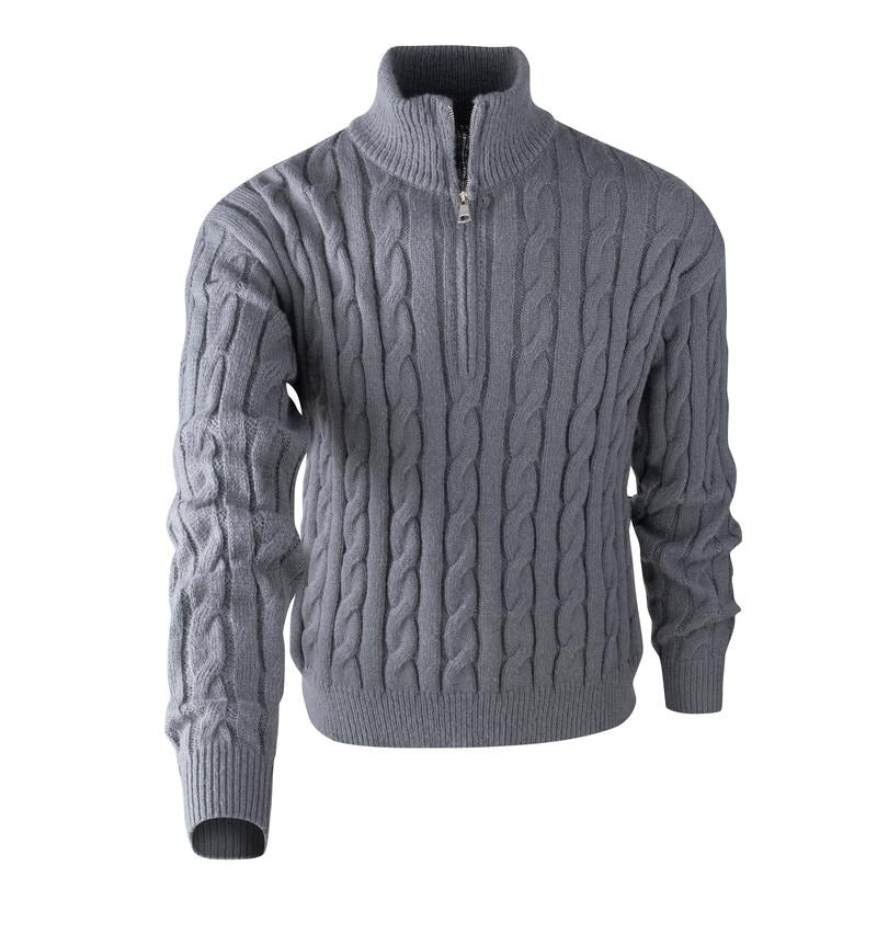 Sirolo Cable Knit Quarter-Zip