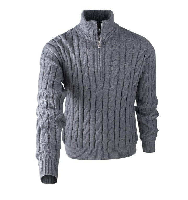 Sirolo Cable Knit Quarter-Zip