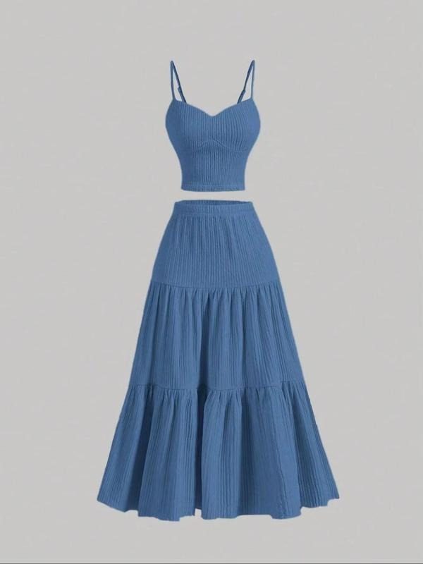 Sicilia Ribbed Knit Skirt Set