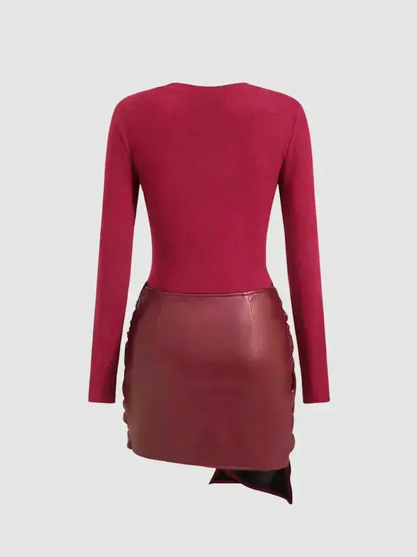 Vallaro Knit Tie Dress