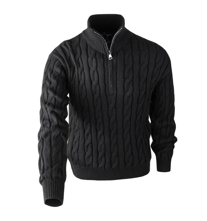 Sirolo Cable Knit Quarter-Zip