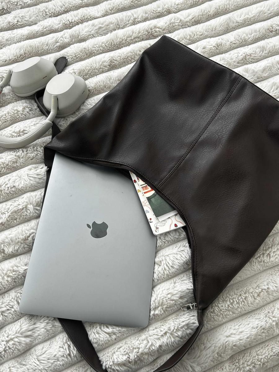 Montelva Leather Laptop Tote