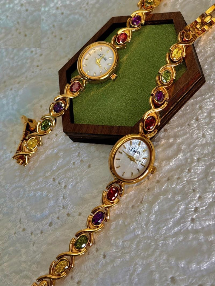 Amadora Gemstone Bracelet Watch