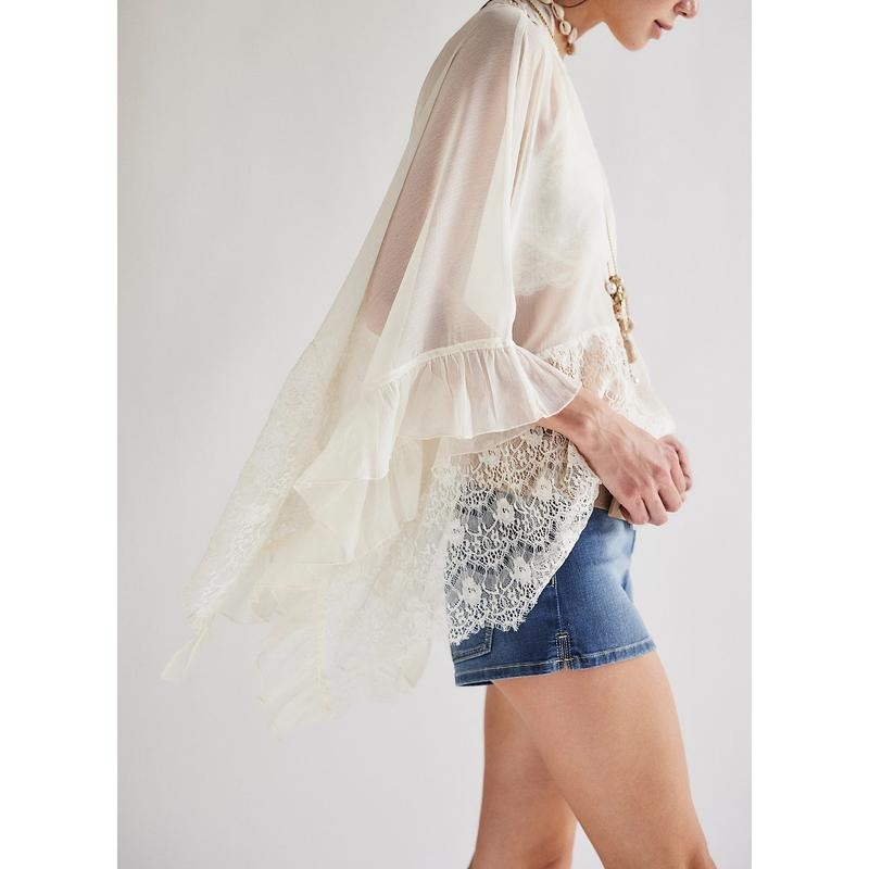 Siena Sheer Lace Poncho