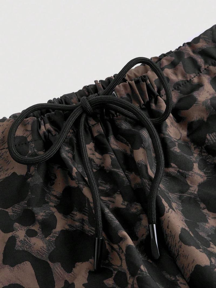 Catania Leopard Cargo Trousers