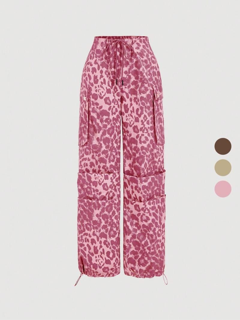Catania Leopard Cargo Trousers