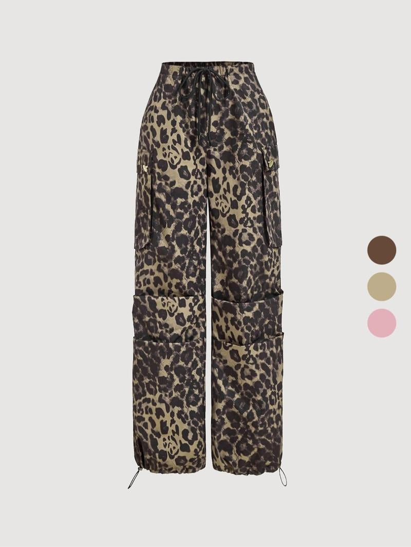 Catania Leopard Cargo Trousers