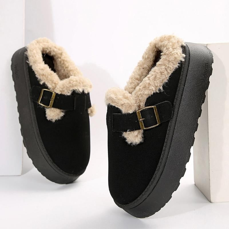Malta Shearling Suede Clogs