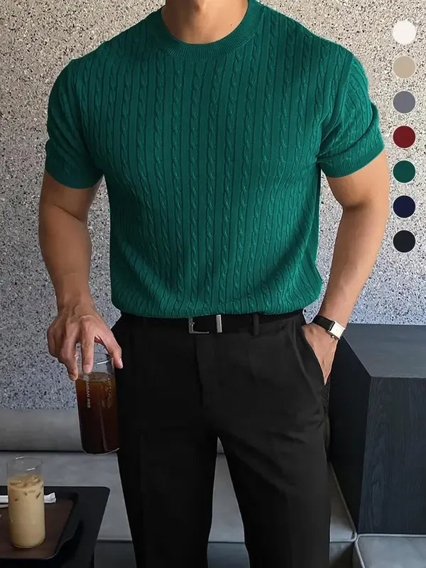 Elviro Cable Knit Tee