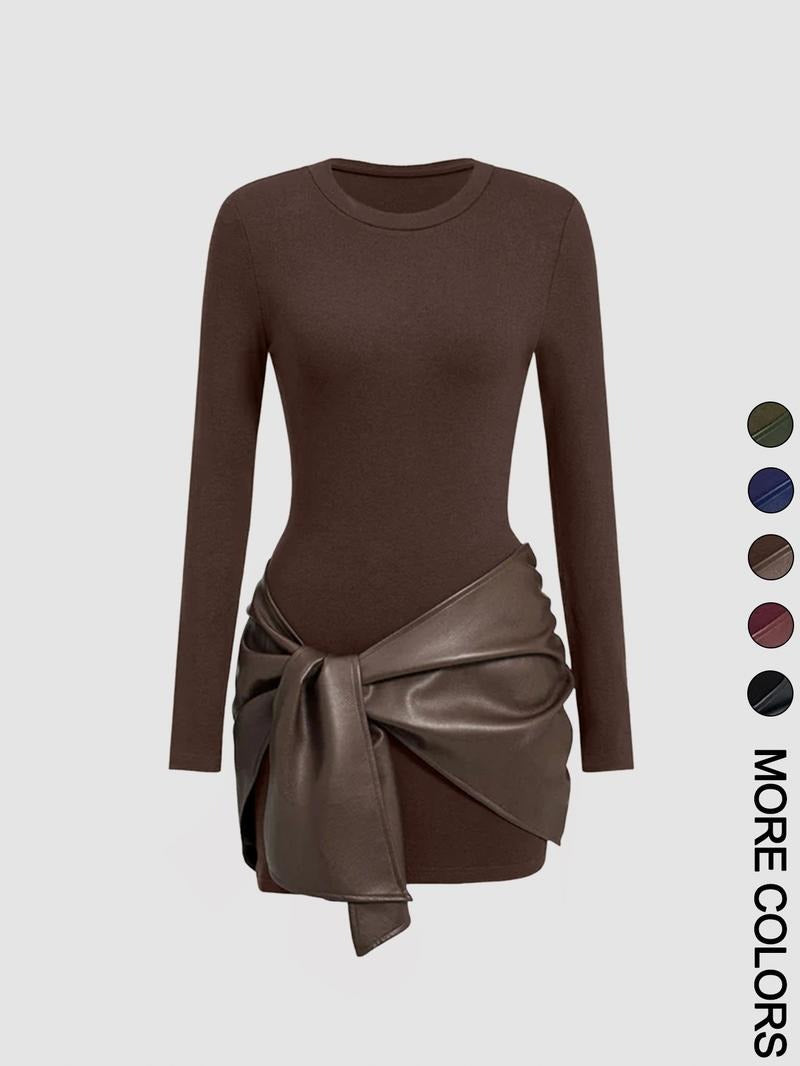 Vallaro Knit Tie Dress
