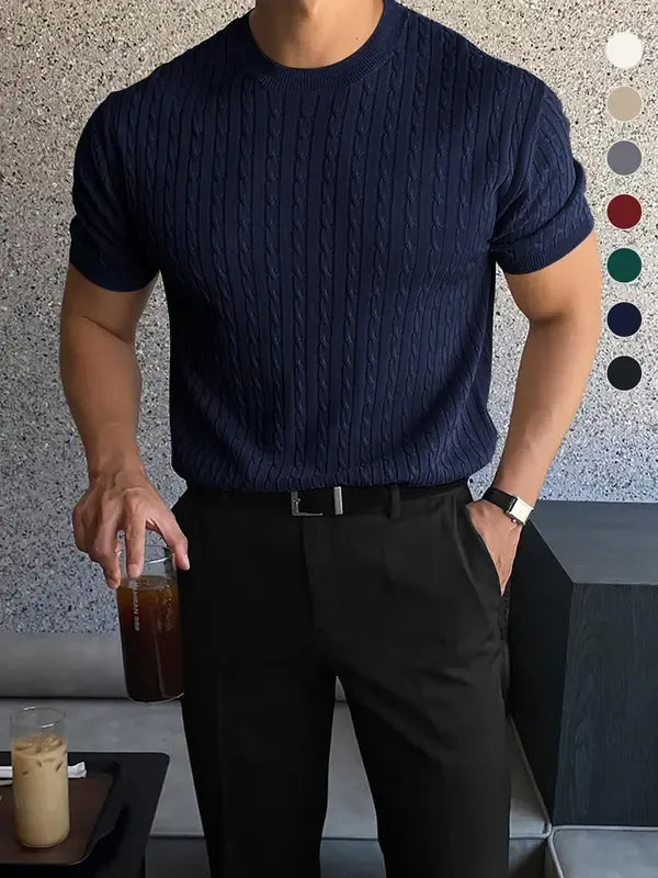 Elviro Cable Knit Tee