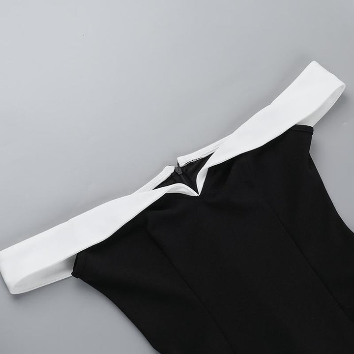 Lunara Contrast Mini Dress