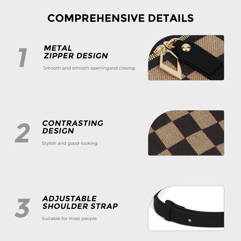 Valdina Checkered Canvas Bag