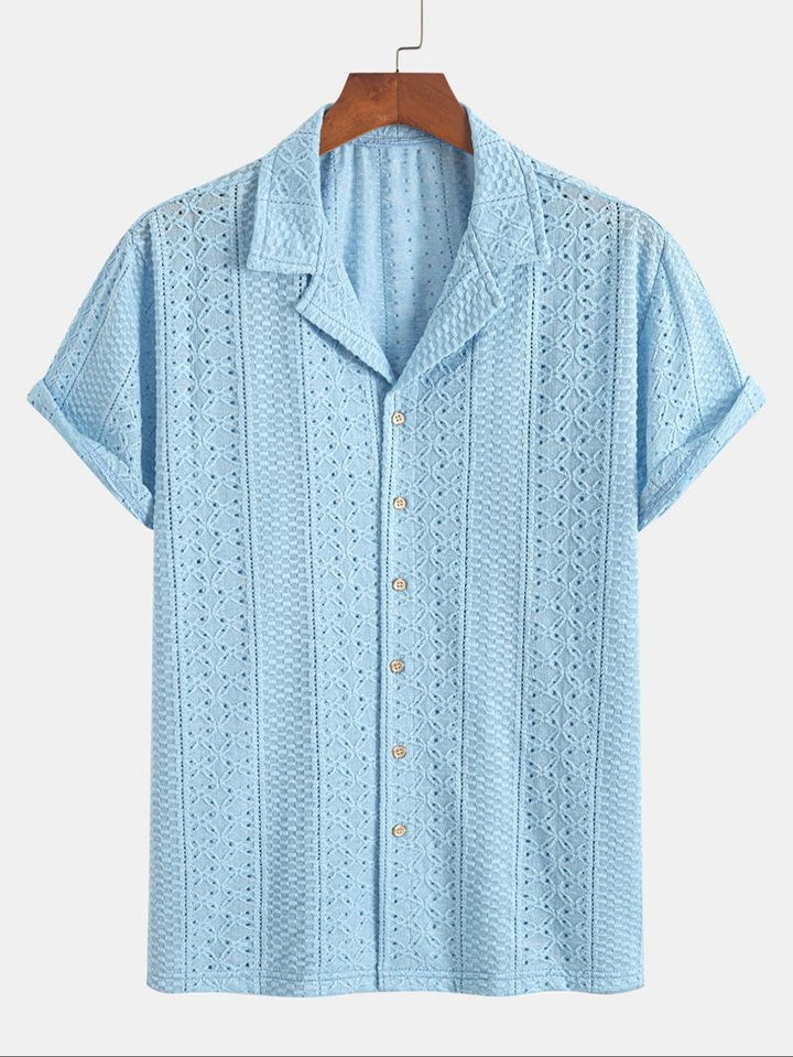 Benson Knit Jacquard Polo