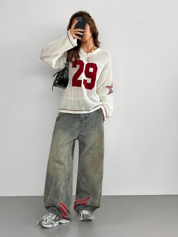 Verona Varsity Knit Sweater