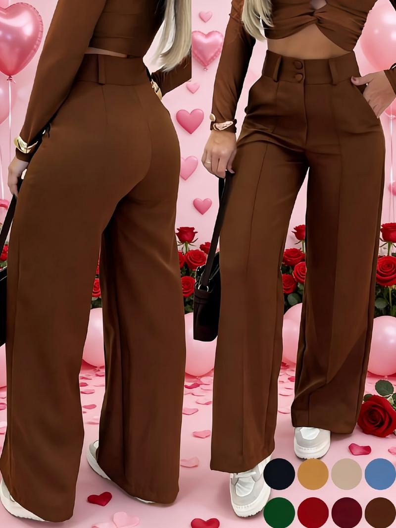 Toriano Tailored Wide-Leg Trousers