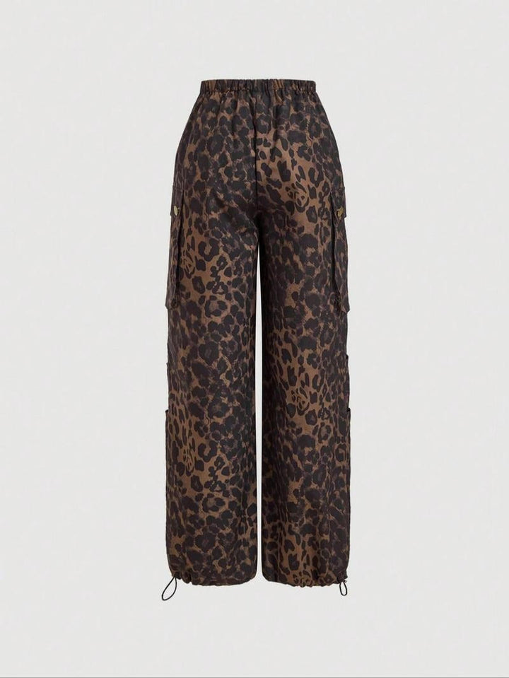 Catania Leopard Cargo Trousers