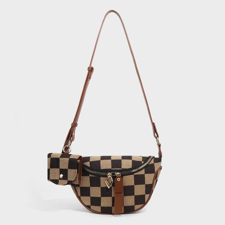 Valdina Checkered Canvas Bag