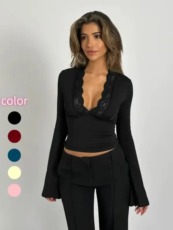 Altea Lace V-Neck Top