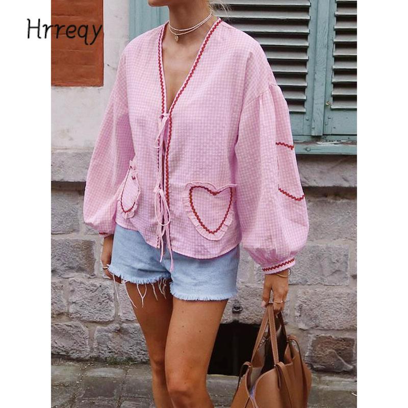 Belluno Gingham Heart Blouse