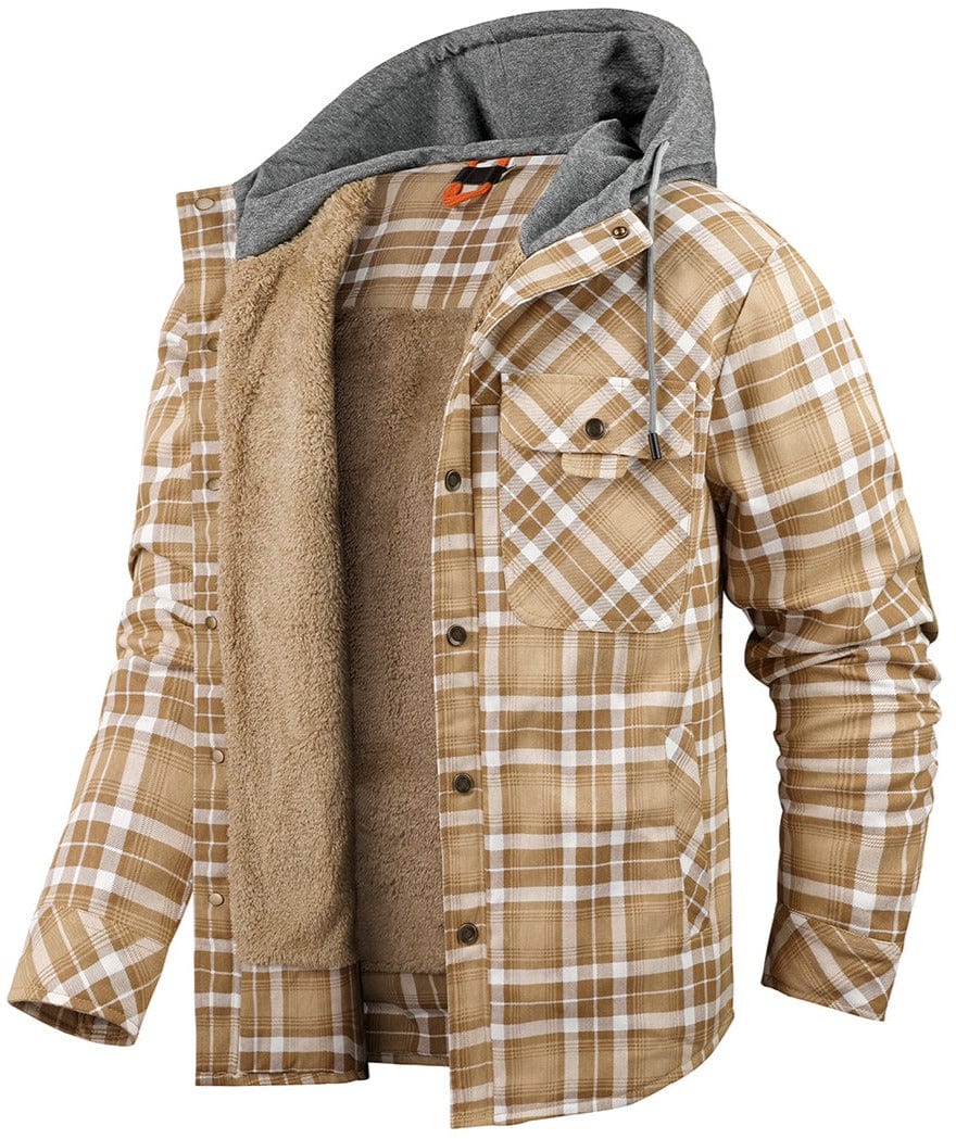 Highlander Hooded Flannel Jacket (9 Designs) - Benson & Clark