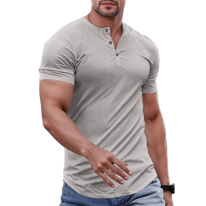 Lorano Buttoned Henley Tee