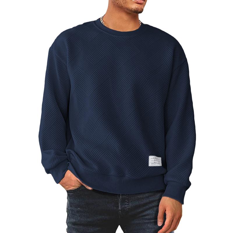 Varenzo Textured Knit Sweatshirt