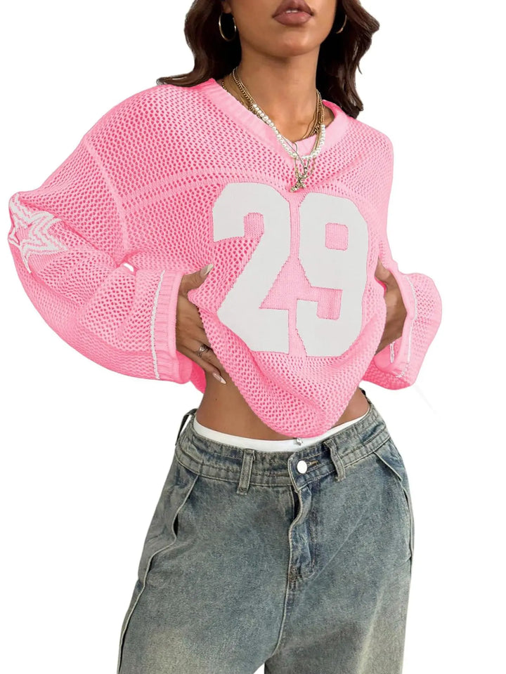 Verona Varsity Knit Sweater