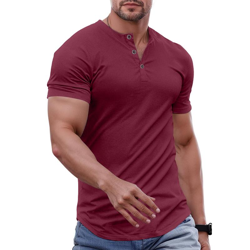 Lorano Buttoned Henley Tee