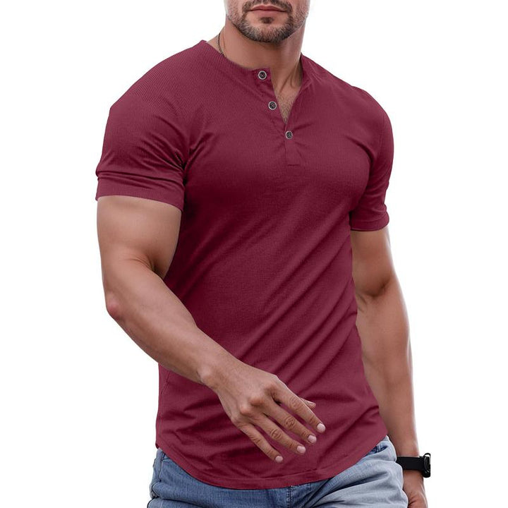 Lorano Buttoned Henley Tee