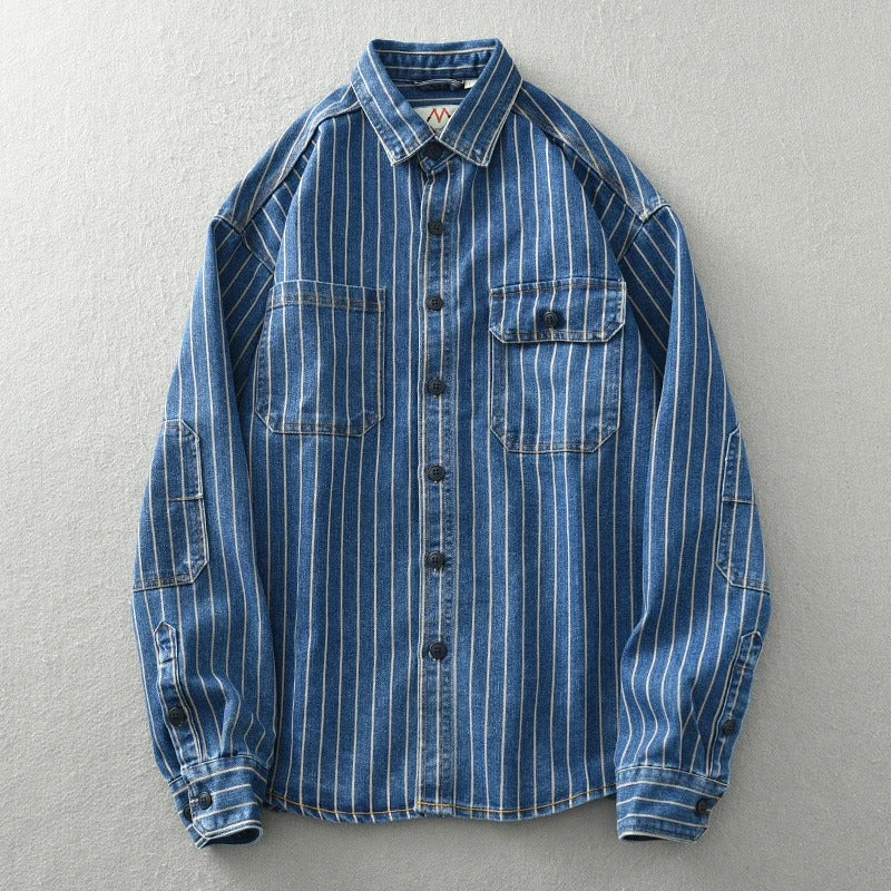 Retrovista™ - 1977 Vintage Button-Up Shirt - Benson & Clark