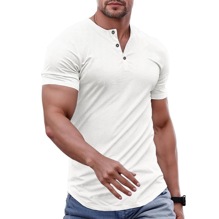 Lorano Buttoned Henley Tee
