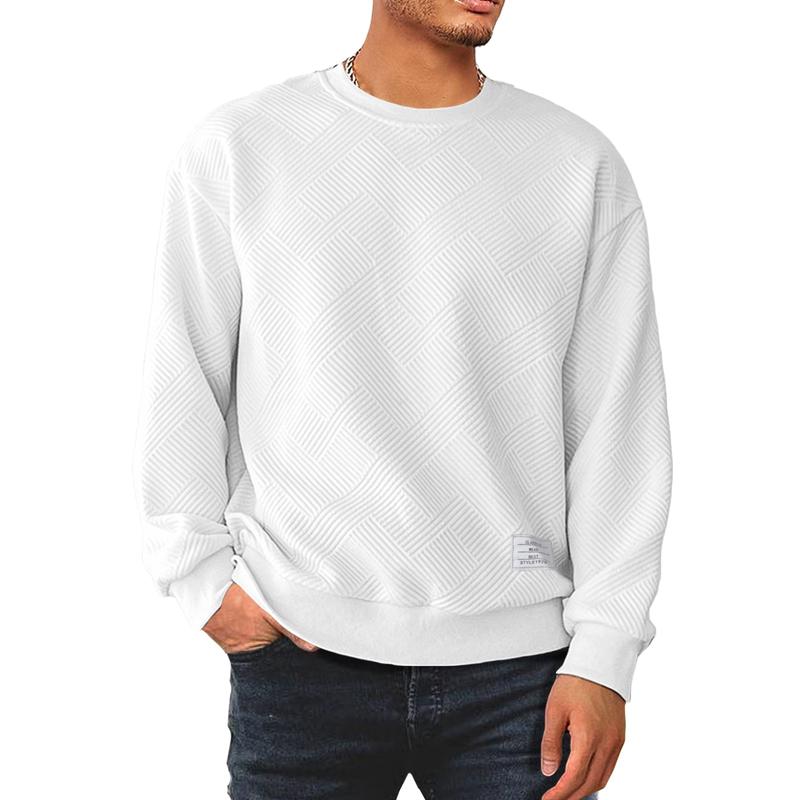 Varenzo Textured Knit Sweatshirt
